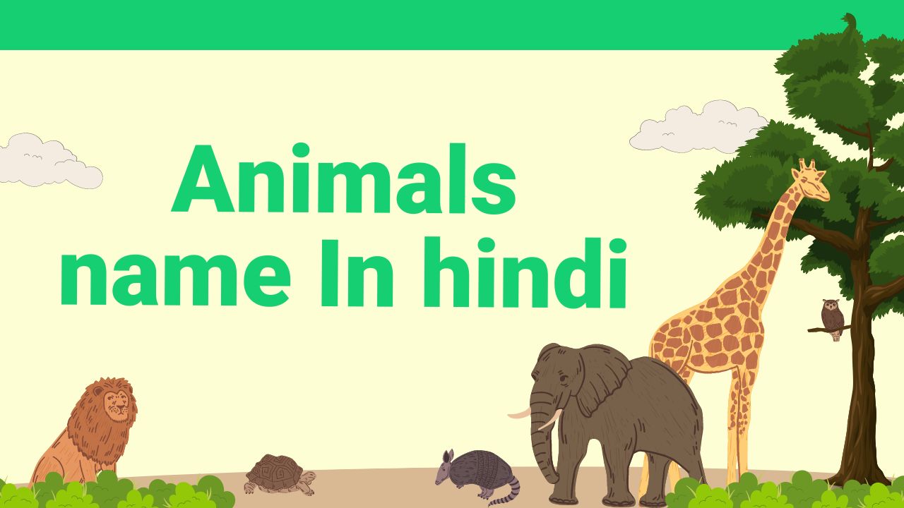 Animals name In hindi